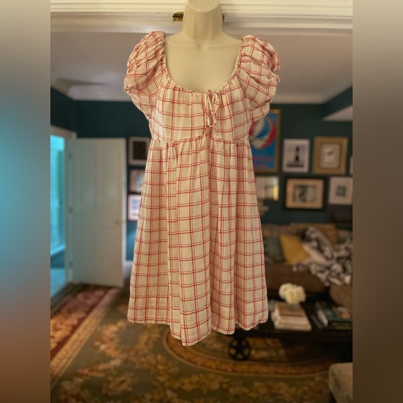 LN DÔEN Sarria Dress in Red Atticus Plaid, XS - Picture 6 of 10